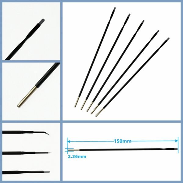 150mm Reusable Blade Electrodes Diathermy Cautery Tip Ellman Electrosurgical ERBE 5Pcs/Set - Image 5