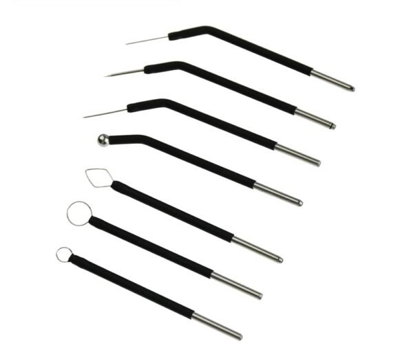 Dental Standard Electrodes Oral Cautery Reusable Tips with 1.6mm (1/16") Shaft Size 7Pcs/Set - Image 2